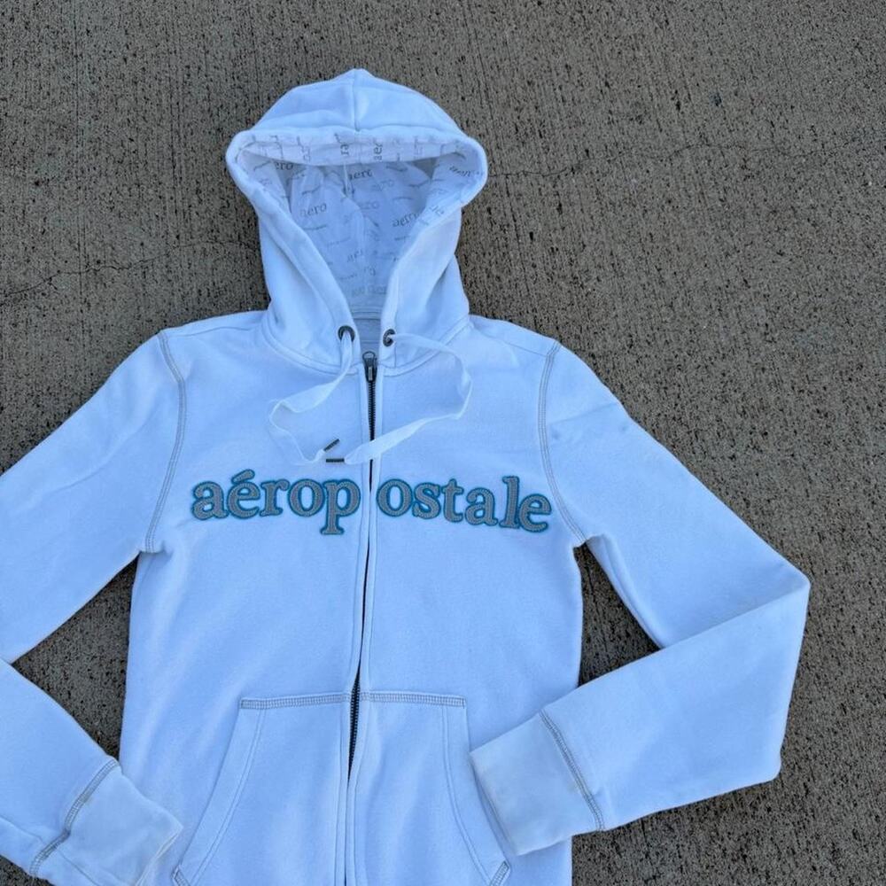 Aeropostale y2k zipup hoodie vintage small